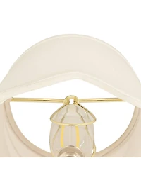 Springcrest Set of 2 Scalloped Empire Lamp Shades Small 4" Top x 6" Bottom x 5.5" High Candle Clip Harp and Finial Fitting