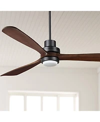 Casa Vieja 66" Delta-Wing Xl Dc Industrial Indoor Ceiling Fan with Led Light Remote Control
