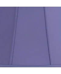 Springcrest Mapo 11" Top x 17" Bottom x 11" High x 11" Slant Lamp Shade Replacement Cornflower Blue Bell Softback Washer Harp Finial