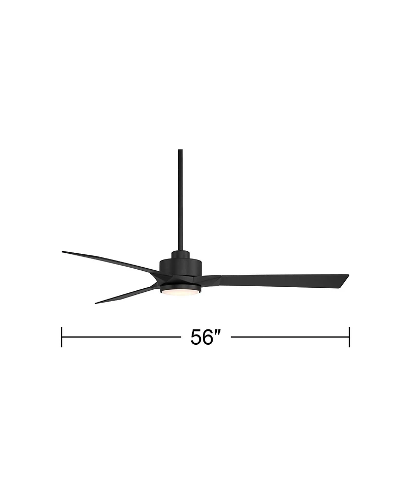 Casa Vieja 56" Kali Led Damp Ceiling Fan with Remote