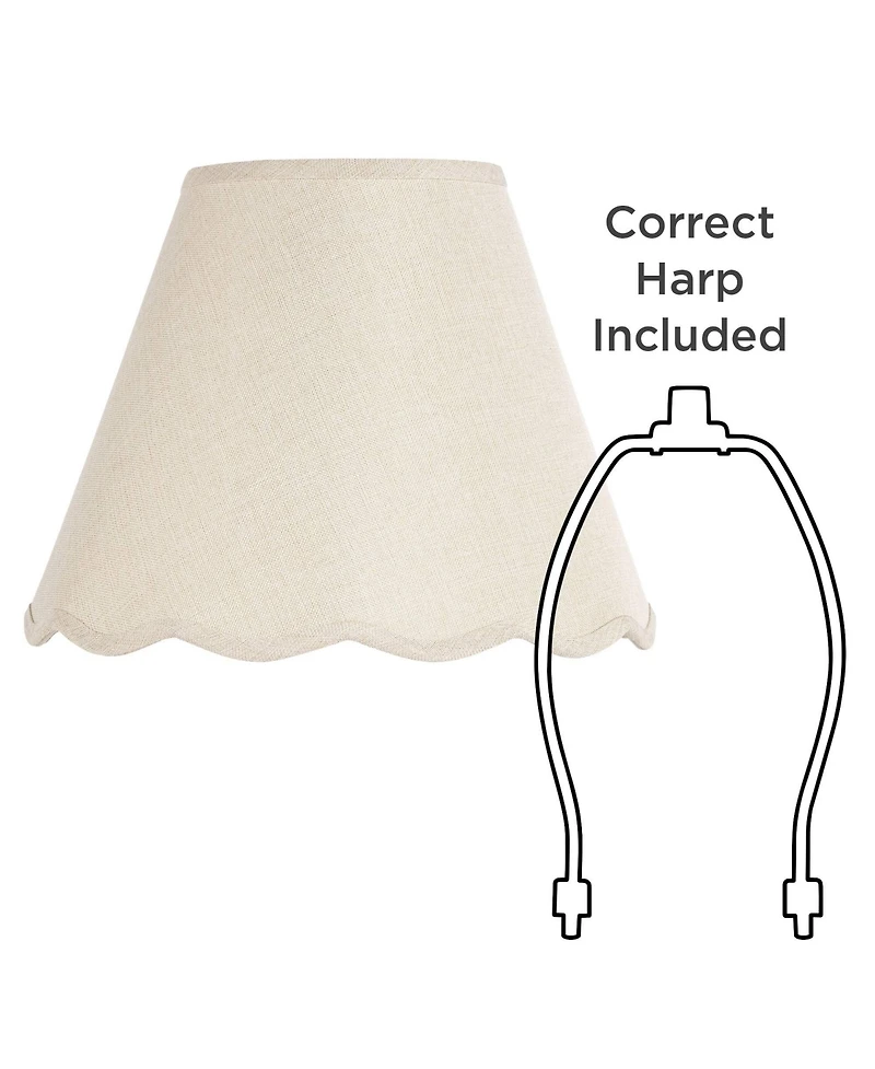 Springcrest Mylie Scallop Empire Shade 6x12x9.5x9 (Spider