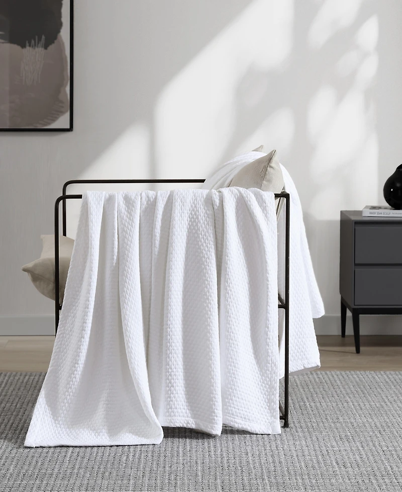 Vera Wang Solid Matelesse Cotton Blanket, King