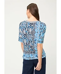 Olsen Women's Panneaux Tile Print T-Shirt