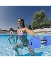 Hikeen Aquatic Exercise Dumbbells Water Dumbbell Pool Resistance Fitness Barbells with 4 High-Density Eva Foam Pool Weights Dumbbells