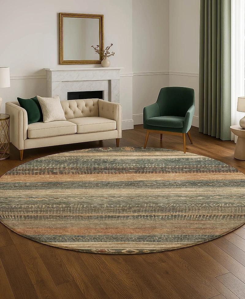 Addison Mayfield AMF1847 8' x 8' Round Area Rug