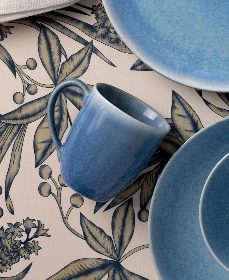 Noritake Colorwave Kiln Azure Mugs, Set of 4