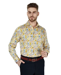 Bar Iii Men's Slim-Fit Floral Printed Dress Shirt, Macy's Exclusive