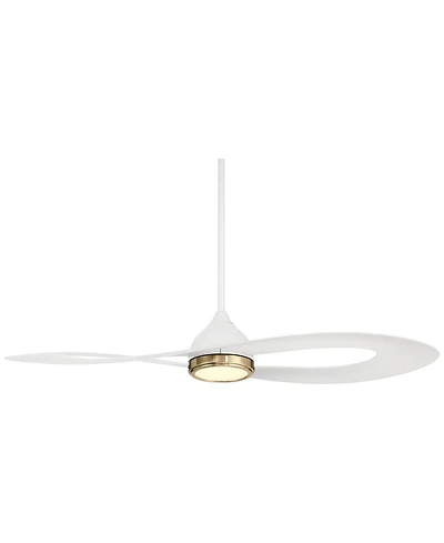 Possini Euro Design 52" Possini Euro Obi Cct Led Damp Ceiling Fan with Remote