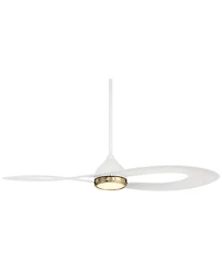 Possini Euro Design 52" Possini Euro Obi Cct Led Damp Ceiling Fan with Remote