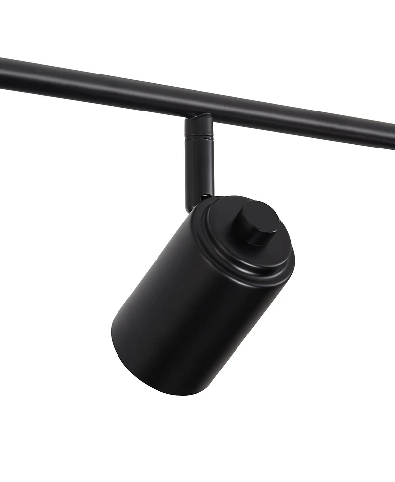 Pro Track Vester 4-Light Heads Led Wall or Ceiling Track Fixture GU10 Dimmable Flexible Modern Kitchen Bathroom 40" Wide