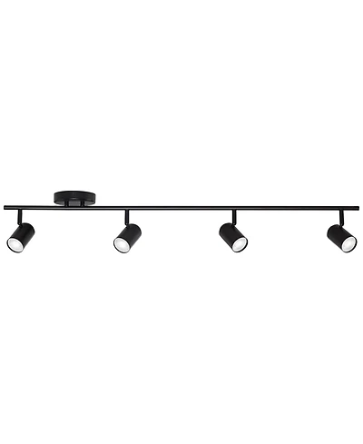 Pro Track Vester 4-Light Heads Led Wall or Ceiling Track Fixture GU10 Dimmable Flexible Modern Kitchen Bathroom 40" Wide