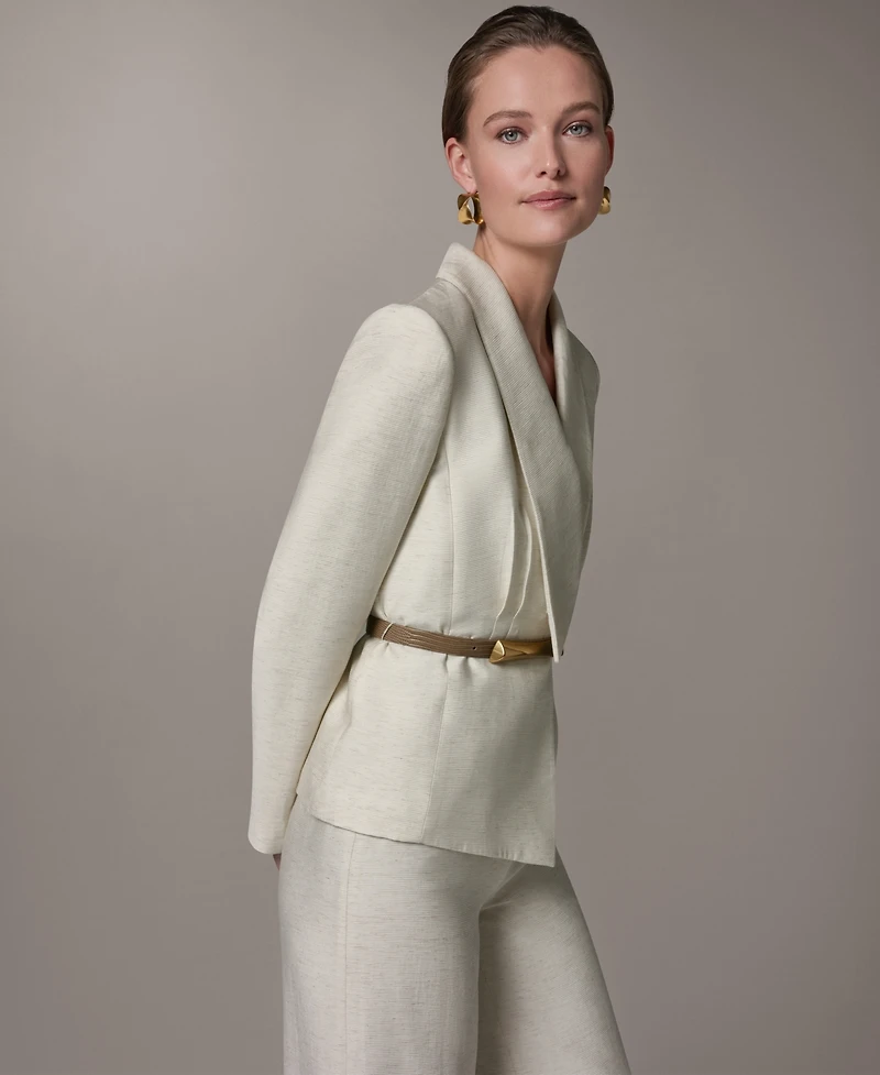 Donna Karan New York Women's Belted Cropped Jacket