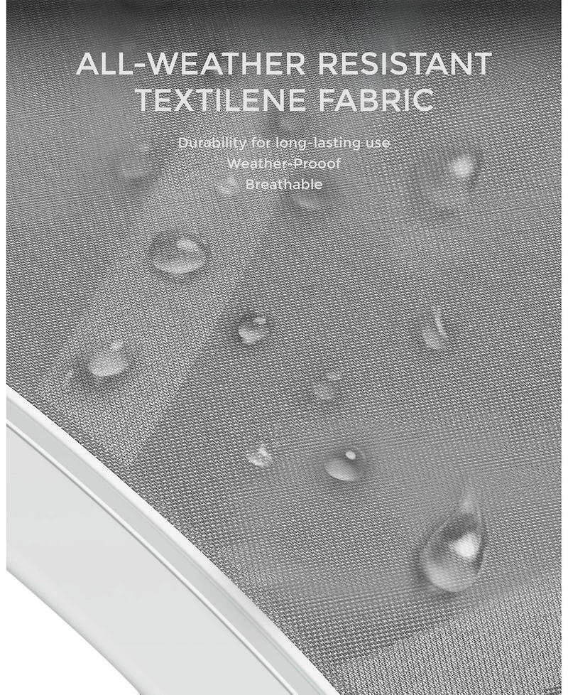 homfan Set of 2 S-Shaped Patio Chaise Lounge Chairs - Aluminum Recliners Quick-Dry Mesh Sun Loungers for Pool, Beach, Garden