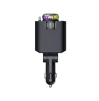 Artudatech 120W Car Charger with Retractable Cable, Aromatherapy and Star Ceiling Light
