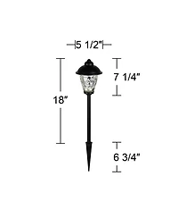 John Timberland Concord 18" High Country 6-Piece Complete Outdoor Landscape Lighting Set Porch House Led Bulb
