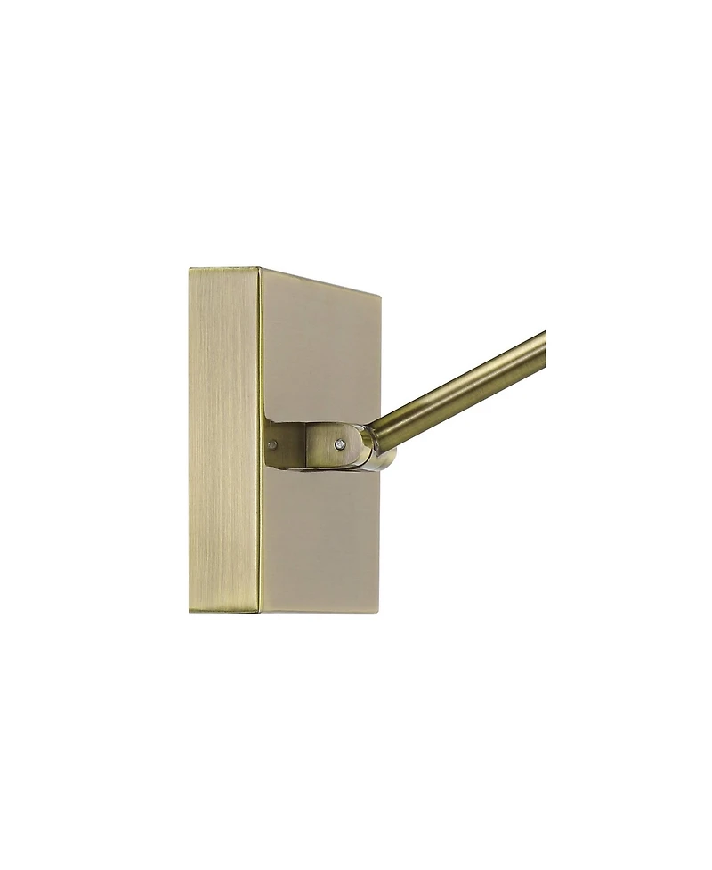 Possini Euro Design Henry 17" High Modern Picture Wall Lamp Light Fixture Mount Living Room Indoor Led Antique Brass