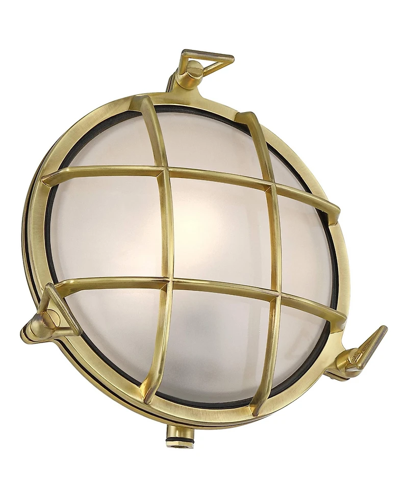 Possini Euro Design Possini Euro Anjali 10"H Bulkhead Outdoor Wall Light Set of 2