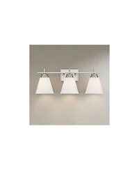 Possini Euro Design Possini Euro Elodie 23 1/2" Wide Brushed Nickel 3-Light Bath Light