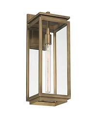 Possini Euro Design Possini Euro Atkins 21 1/4" High Weathered Brass Outdoor Wall Light