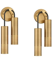 Possini Euro Design Celine 16" High 2-Light Wall Sconce, Set of 2