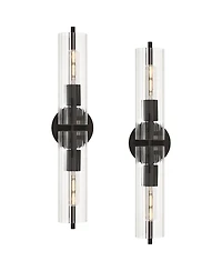 Possini Euro Design Possini Euro Taurus 22" Wide Matte 2-Light Bath Light Set of 2