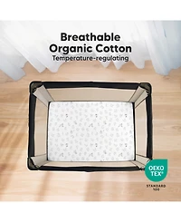 KeaBabies Mini Crib Sheets for Baby Girls, Boys, 2-Pack Soothe Pack and Play Fitted, N Mattress Sheet