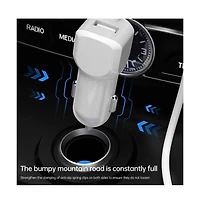 Artudatech 40W 8-Port Car Charger with PD20W Fast Charging and Digital Display