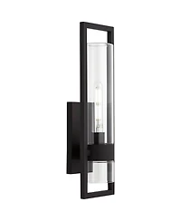 Possini Euro Design Reed 21" High Modern Outdoor Wall Light Fixture Mount Porch House Set of 2