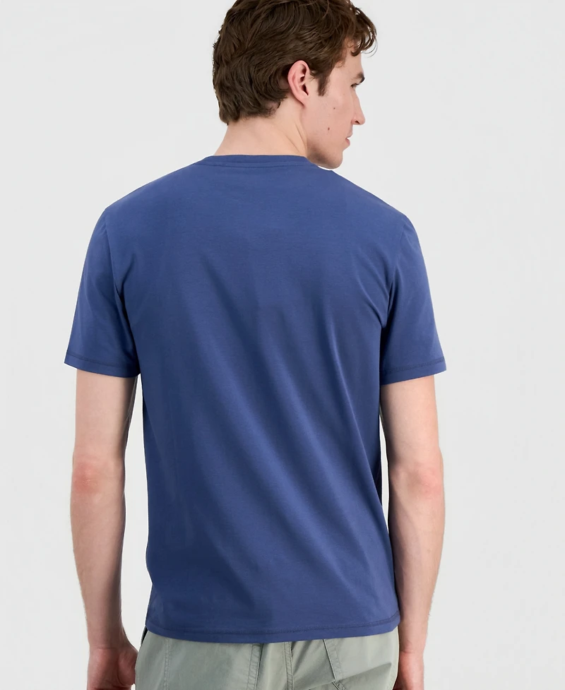 Guess Men's Mid Triangle Print T-Shirt