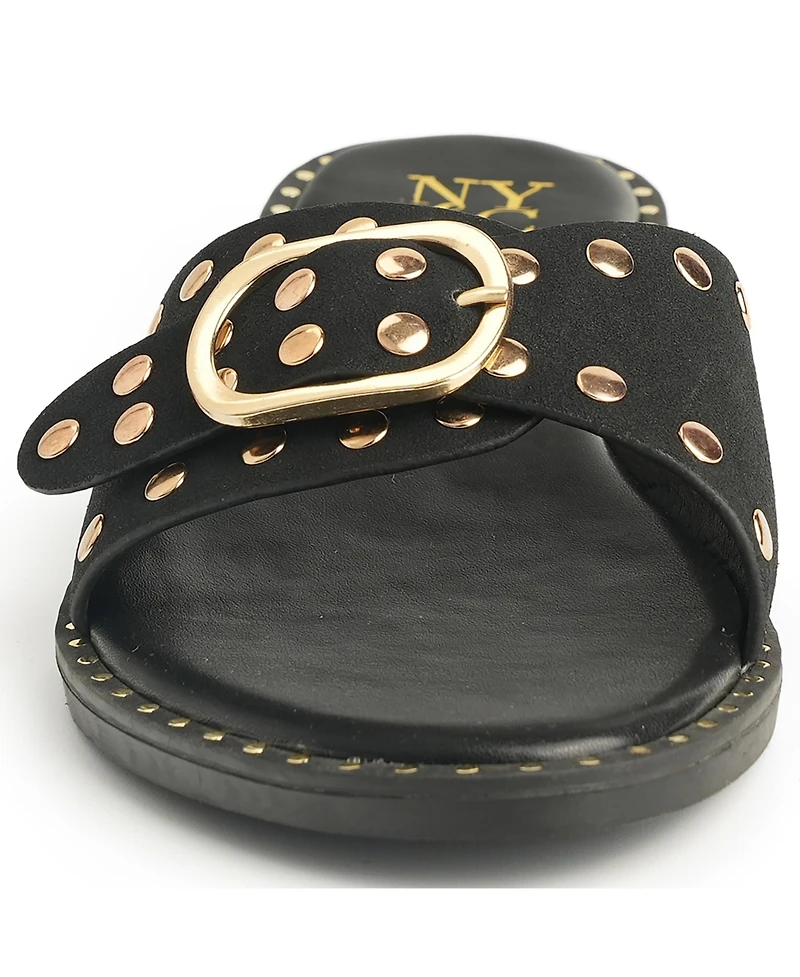 New York & Company Women's Westly Slides Sandals