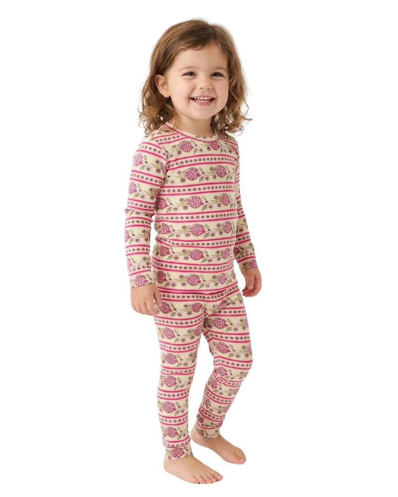 Motette Toddler Girls Pomegranate Soiree Pajama Set