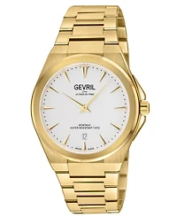 Gevril Men's Montauk Swiss Quartz Ip Gold Bracelet Watch