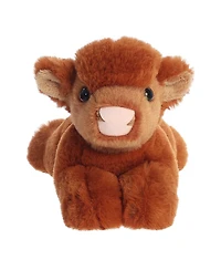 Aurora Small Highland Cow Calf Mini Flopsie Adorable Plush Toy
