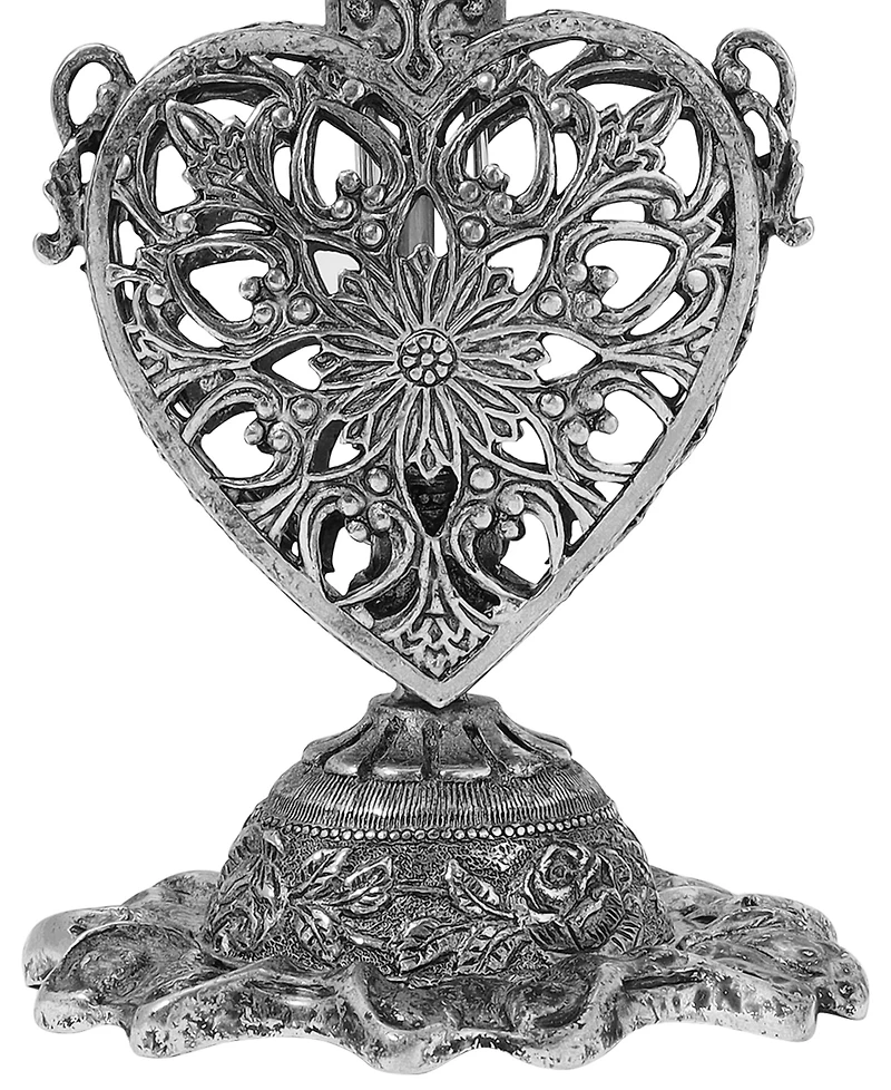 Symbols of Faith Pewter Heart Perfume Bottle