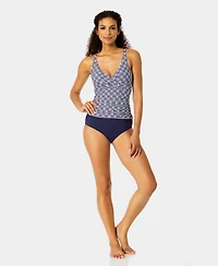 Anne Cole Women's Hidden Underwire V-Neck Tankini Top
