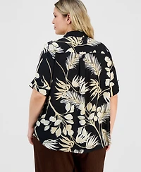 Anne Klein Essentials Plus Half-Sleeve Blouse