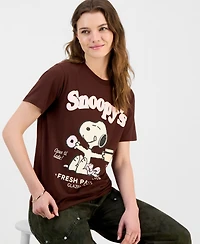 Grayson Threads, The Label Juniors' Snoopy Pastry Graphic-Print Tee