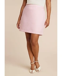 Eloquii Women's Tweed Mini Skirt