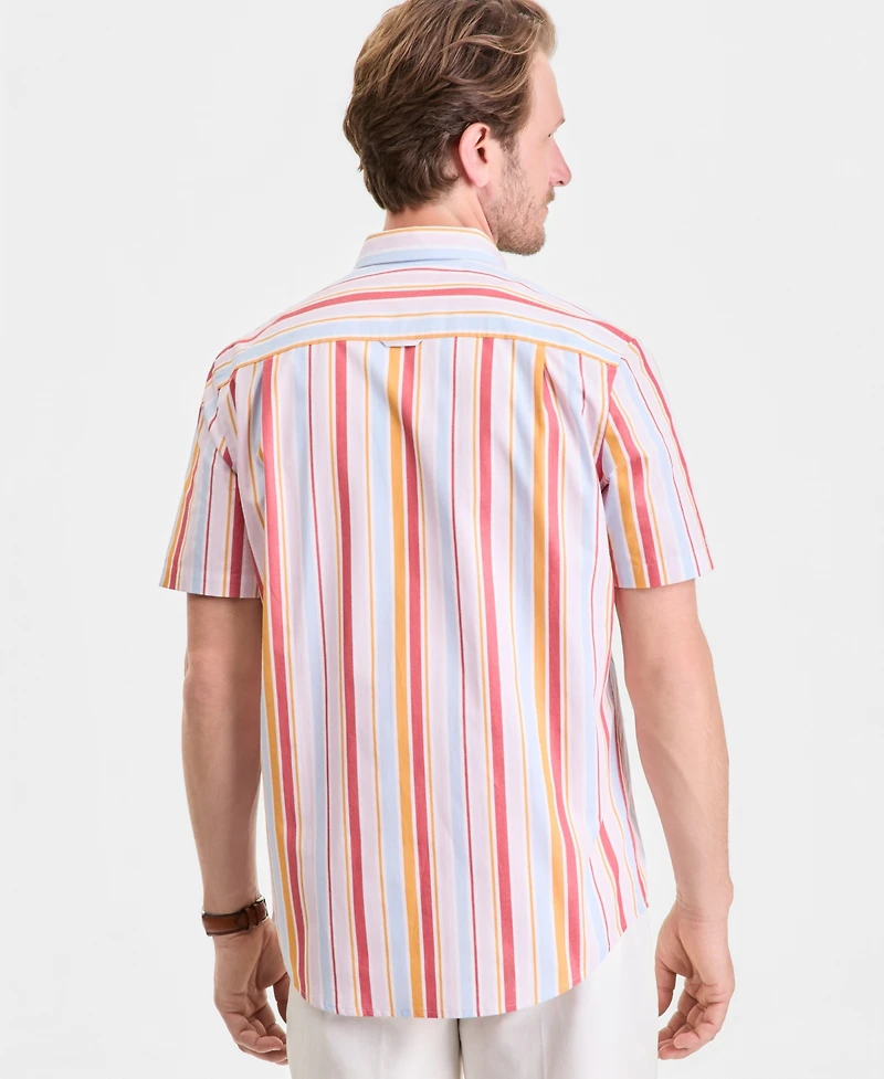 Club Room Men's Short-Sleeve Poplin Shirt, Macy's Exclusive