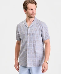 Club Room Men's Textured Yard Short-Sleeve Shirt, Macy's Exclusive