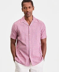Club Room Men's Textured Yard Short-Sleeve Shirt, Macy's Exclusive