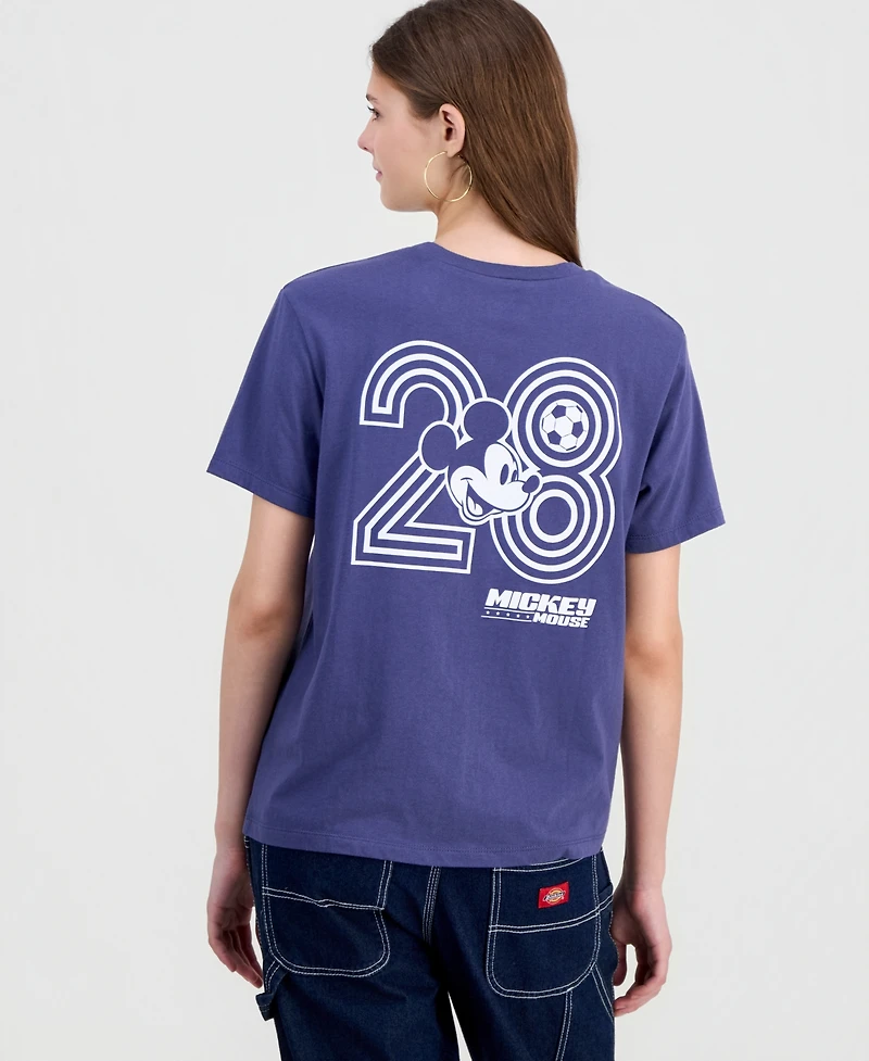 Disney Juniors' Mickey Mouse Sporty Crewneck Tee