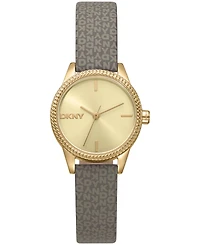 Dkny Women's Milanese Quartz Light Brown Polyurethane Strap Watch 26mm