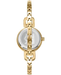 Dkny Women's Half Bangle Quartz Gold-Tone Stainless Steel Watch 26mm