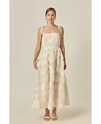 English Factory Women's Shell Sleeveless Midi Dress