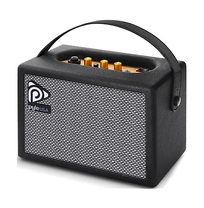 Pyle Portable Electronic Guitar Amplifier - High-Definition Speaker with Tone Controls (PGTAMPL232BK)