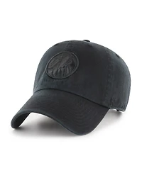 '47 Brand Men's Minnesota Timberwolves Black on Black Clean Up Adjustable Hat
