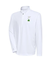 Antigua Men's White St. Louis Blues Shamrock Tribute Quarter-Zip