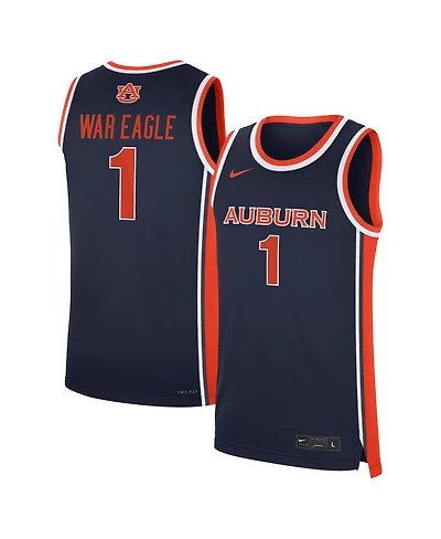 Nike Big Boys and Girls Navy Auburn Tigers Replica Basketball Jersey