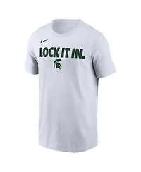 Nike Men's White Michigan State Spartans 2026 On-Court Bench T-Shirt